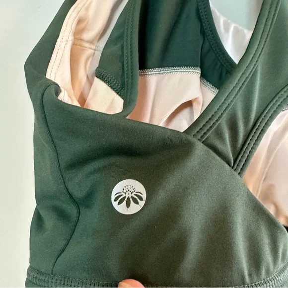 Senita Athletics Go with the Flow Nursing Sports Bra Pine Green Size Large - Picture 10 of 11